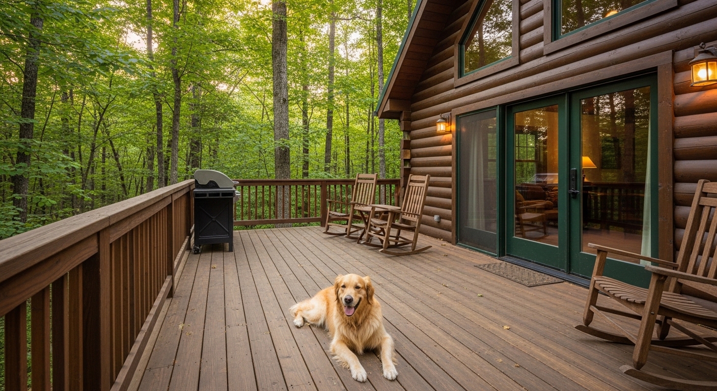 Dogs playing in the yard